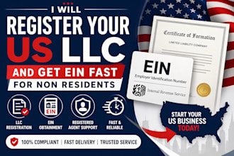 register your US llc and get ein fast for non residents