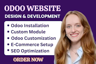 build and optimize a custom odoo website, modules, ecommerce and full setup