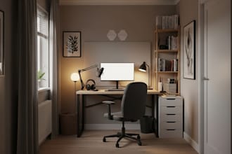 do 3d podcast rooms, gaming room, home studio, acoustic interiors