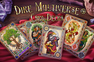 design custom playing card poker tarot card tcg boardgame playmat card game
