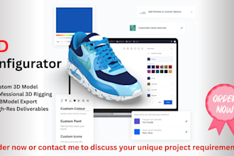 create interactive 3d product configurator for website using three js, glb file