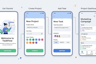 design mobile app UI UX with smooth user flow