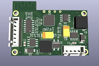 design esp32 iot rf pcb design with wifi, bluetooth, antenna using kicad