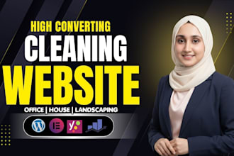 create house cleaning or office cleaning website for your business