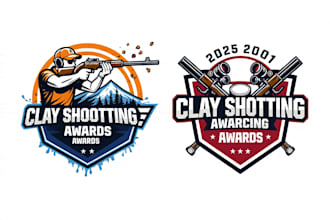 design a professional shooter gaming logo for sports team