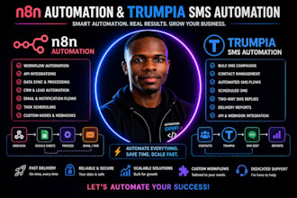 build clm, n8n automation for CRM, leads, and trumpia SMS marketing n8n chatbot