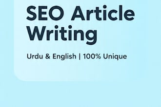 write SEO blogs articles or creative content in urdu english