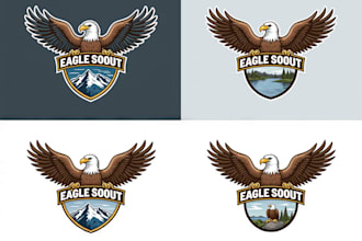 design a modern eagle logo for your brand