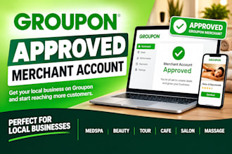 create approve groupon for local business medspa beauty tour cafe salon massage