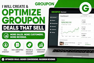 create and list your local business deals on groupon, livingsocial, woot, vagaro