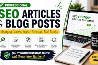write SEO education digital learning tech blog writing articles and blog posts