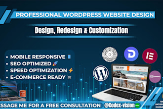 design wordpress website or redesign wordpress website