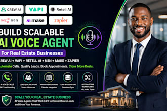 build scalable crew ai vapi retell ai real estate ai voice agent n8n make zapier