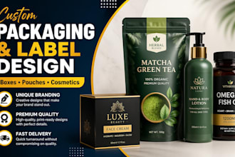 do custom product label and packaging label design