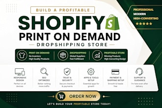 do shopify print on demand  store, pod store, printify printiful