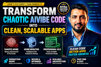 fix vibe coded app into clean, scalable websites