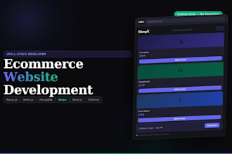 build a professional ecommerce website with nextjs react and nodejs