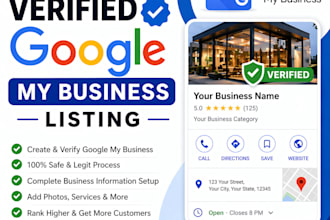create verified gmb listing, gmb, google my business page