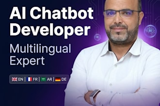 develop an ai chatbot for customer service in any language