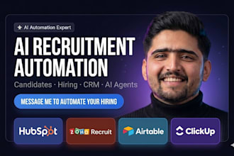 do ai recruitment automation workflows for hiring CRM and ai agents make zapier