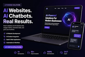 develop ai website, ai business website, ai saas app, ai web app, ai chatbot