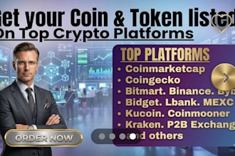 token coin and ico listing on coinmarketcap and crypto exchanges