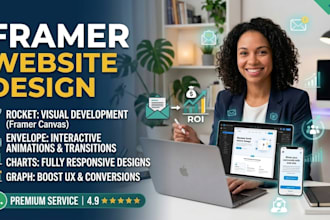 design responsive framer website landing page figma to framer design