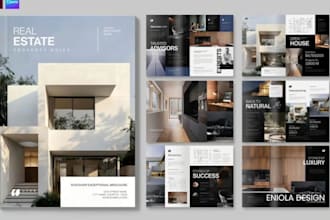 design real estate agency airbnb marketing brochure, investment teaser