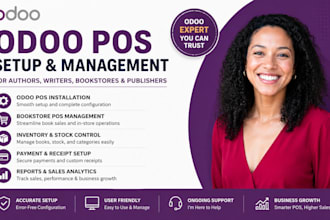 setup manage odoo pos installation for authors writers bookstores publishers