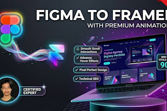 convert figma to framer with premium animations and SEO