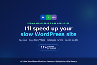speed up and optimize your slow wordpress website