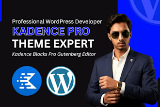 create wordpress website in gutenberg blocks, kadence blocks, kadence pro expert