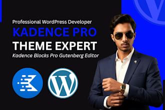 create a kadence wordpress website using gutenberg blocks