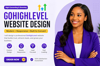 create gohighlevel funnels and website design