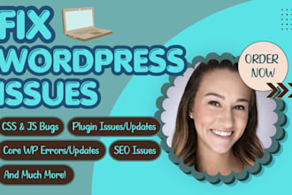 fix a wordpress website issue