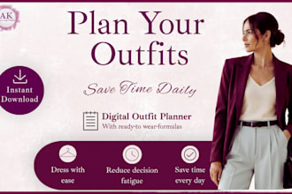 create a digital outfit planner with ready to wear formulas