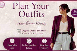 create a digital outfit planner with ready to wear formulas