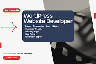 design or redesign a responsive wordpress website