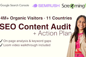 do an SEO content audit with actionable recommendations