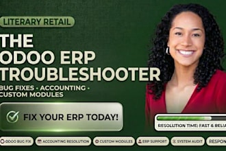 fix odoo erp bugs, error and customize odoo module, accounting issues and system
