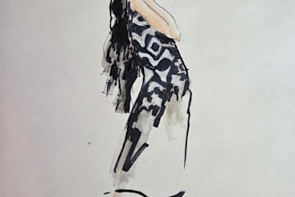 fashion illustrator women wear