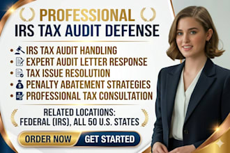 handle irs tax audit, respond to audit letters and resolve tax issues