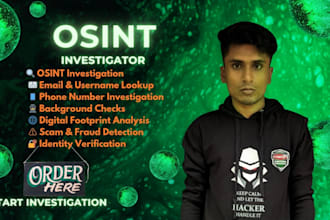 investigate scammer identity using osint and cyber investigation