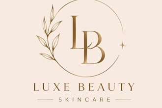 design luxury minimalist logo and beauty branding