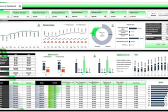 build financial dashboard excel, financial model, budget and forecast system