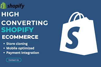 build clone a high converting shopify e commerce website