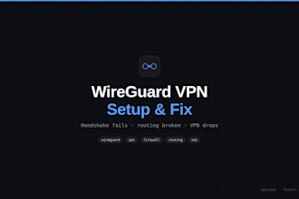 set up or fix your wireguard VPN on linux