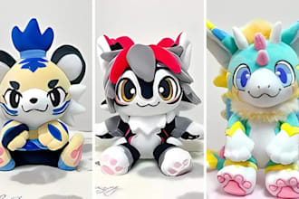 create handmade soft custom plush toy stuffed animals crochet kawaii plushie