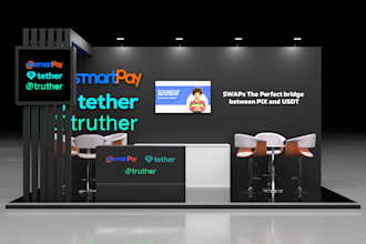 make stunning 3d and 2d visual designs for exhibitions and events