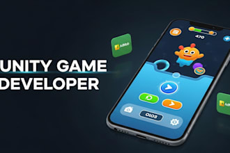develop a hyper casual unity game with ads monetization for android and ios